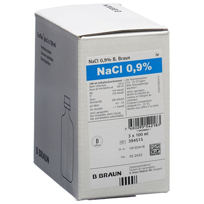 NACL Braun 0.9 % 100ml Miniflac 3 Stk