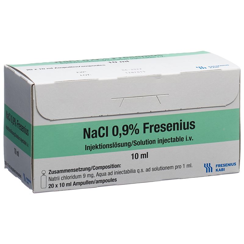 NACL Fresenius Inj Lös 0.9 % 10ml PP Amp 20 Stk