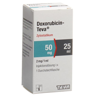DOXORUBICIN Teva 50 mg/25ml Durchstf 25 ml